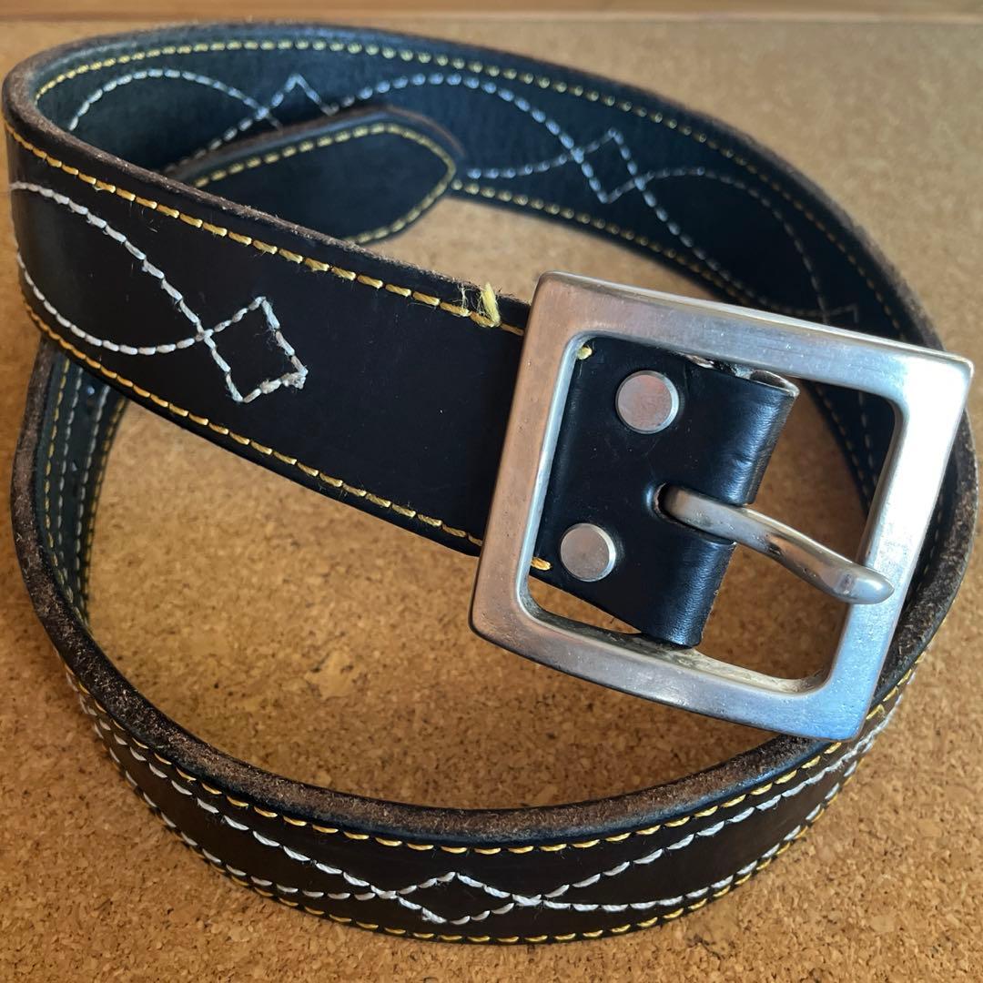 サムライジーンズ　極厚ステッチベルト34