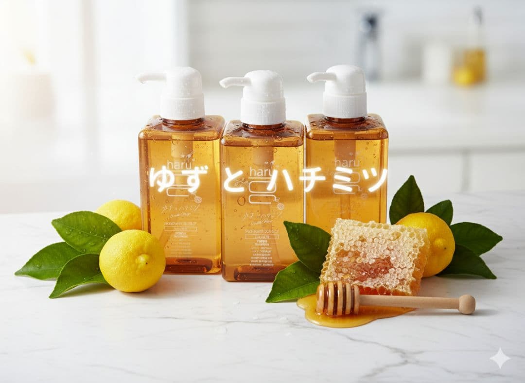 シャンプー haru ハル ゆずとハチミツ 3本 セット 送料無料 新品未使用