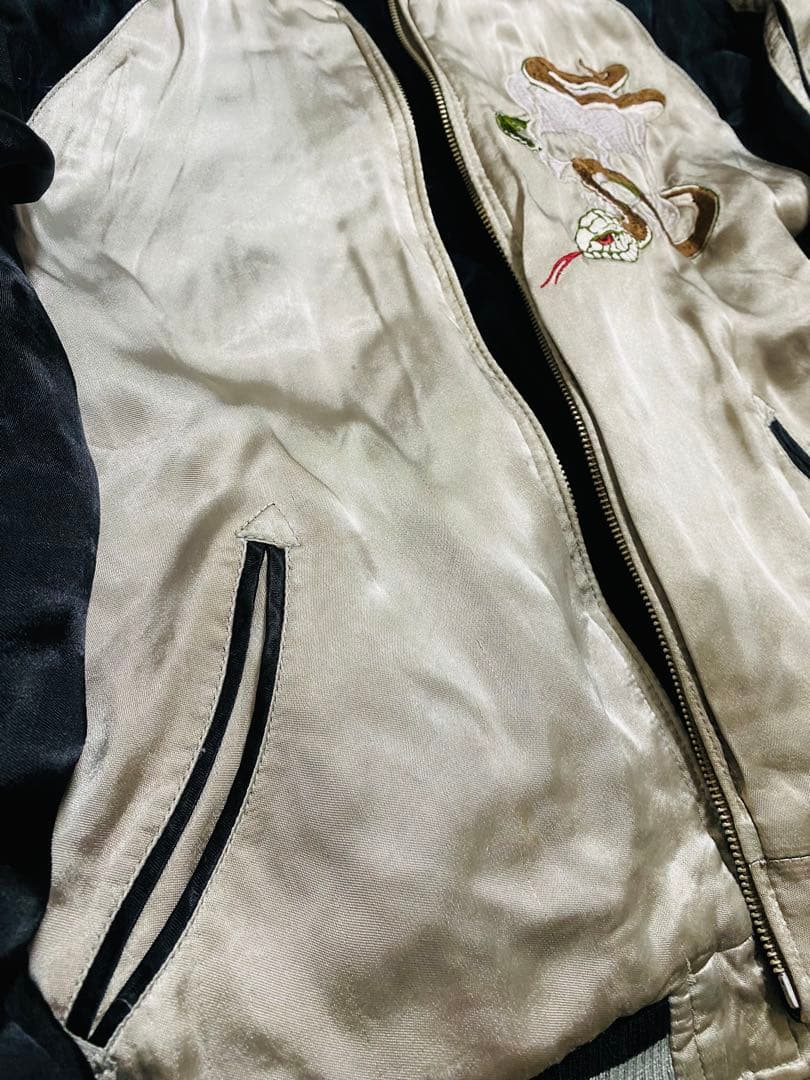 別珍 2面用 SWITCH 日本限定 レーヨン スカジャン こい龍 unisex