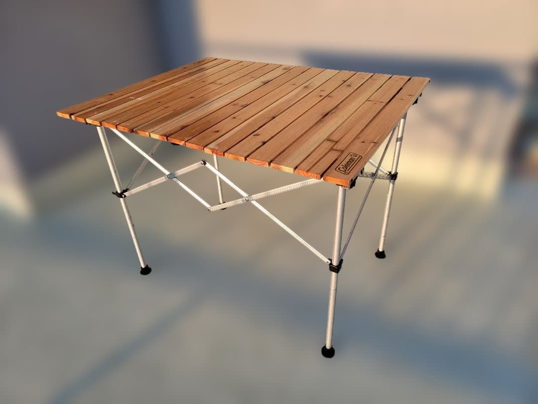 テーブル・チェア・ハンモック ColemanNaturalWoodRollTable90