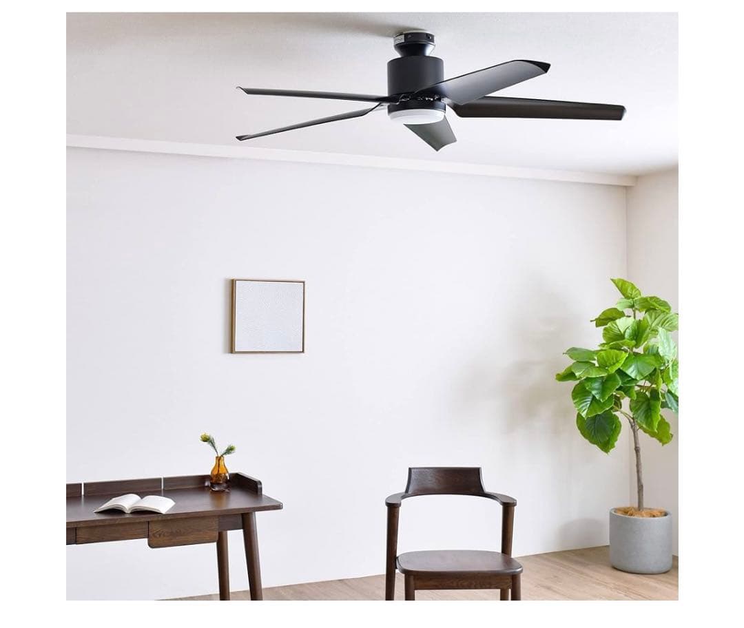 VENTOTA シーリングファンライト　LED 天井　ブラック