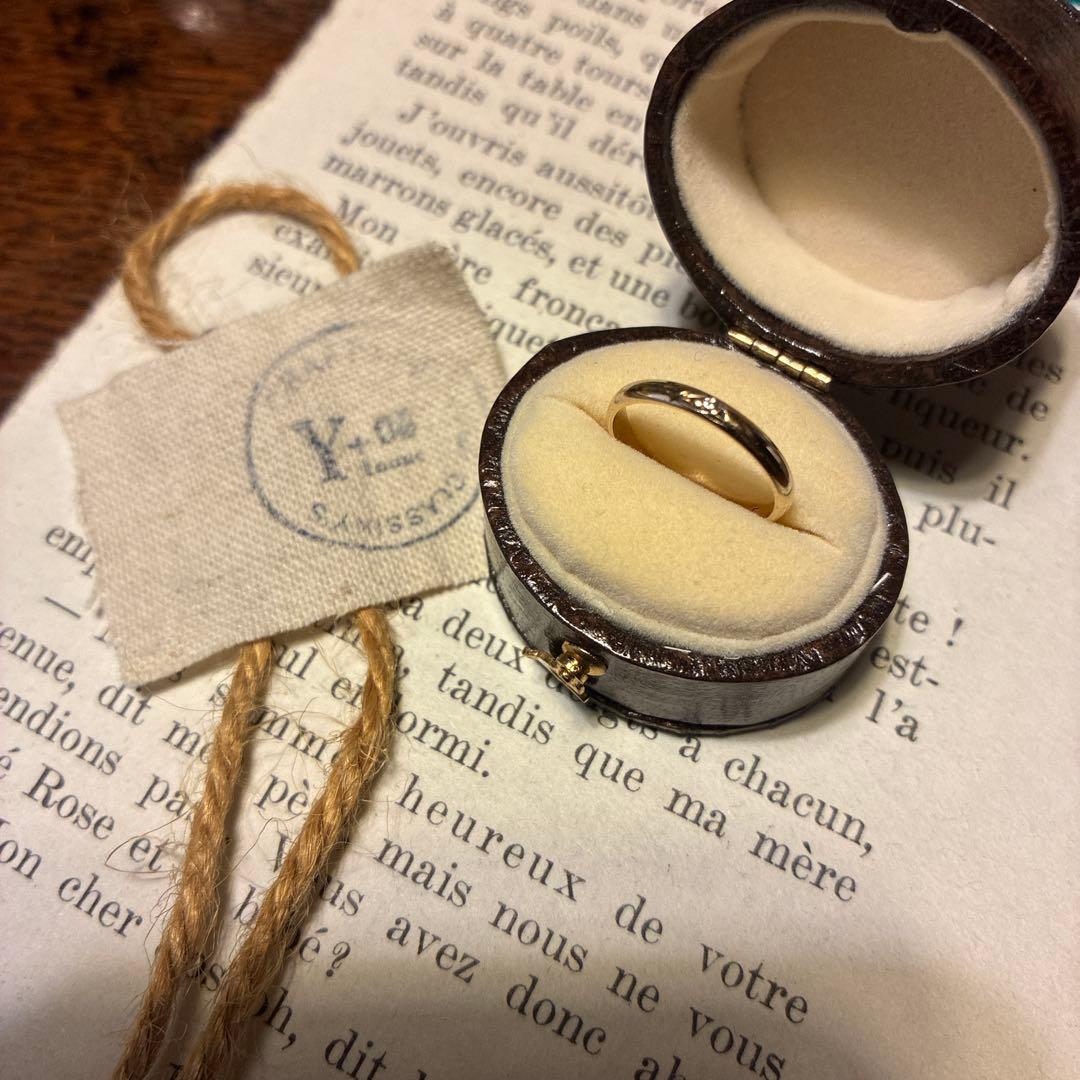 B*e様 k9 YG ピンキー ダイヤ リング サイズ5号