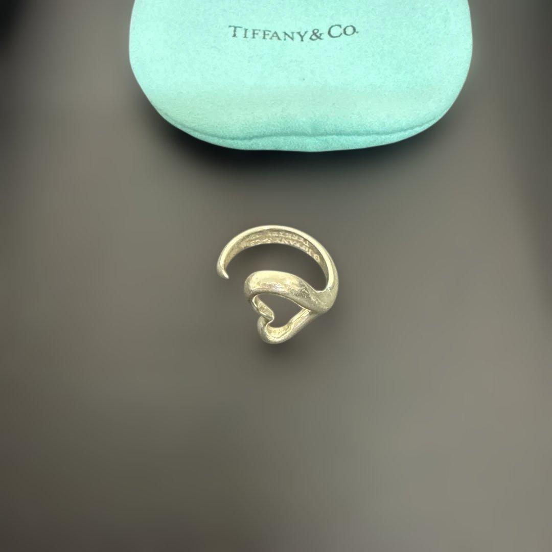 Tiffany & Co. シルバー ハート型オープンリング