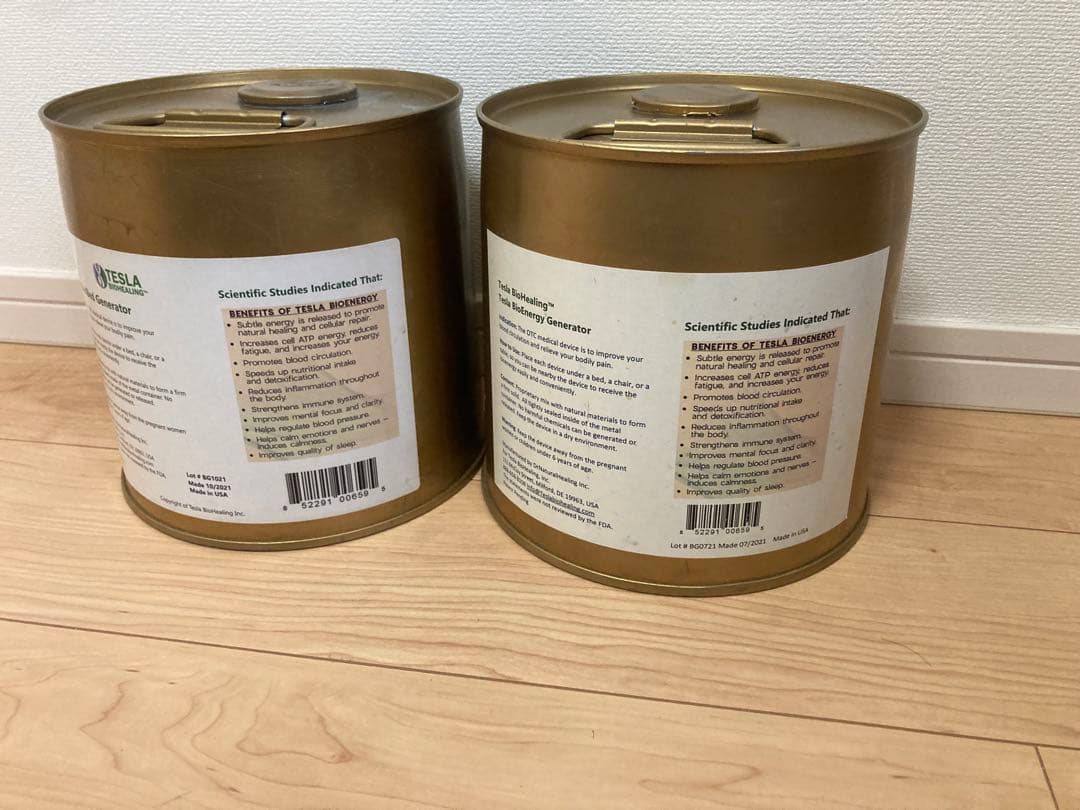 【正規品】 テスラ缶 　メドベットジェネレーター　テスラバイオヒーリング　2個