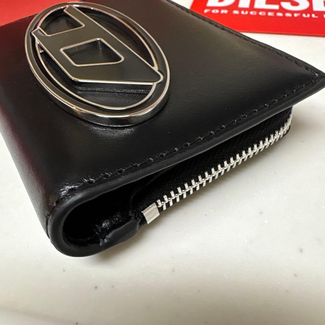DIESEL ディーゼル 財布 二つ折りカードケース ユニセックス ブラック