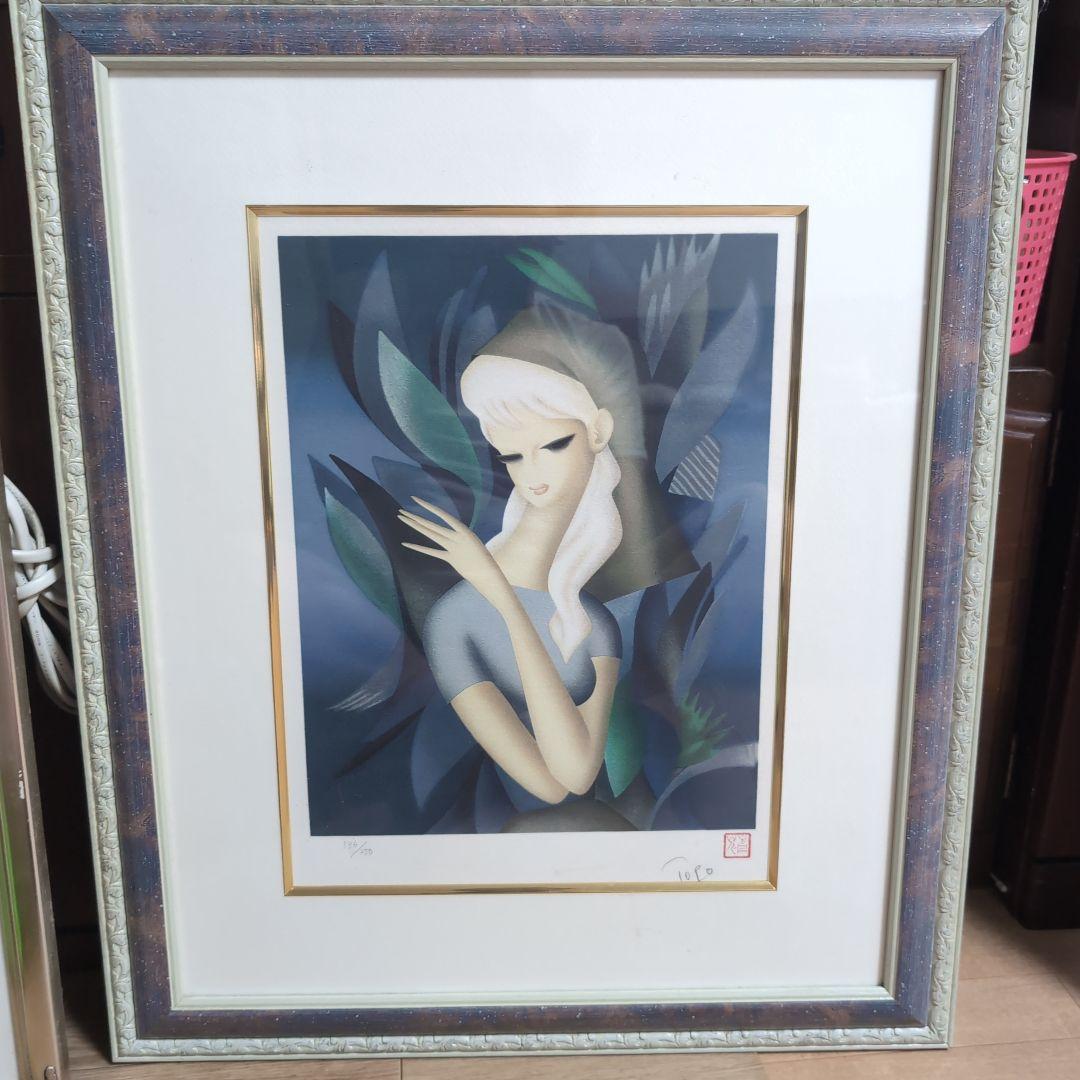Tomo 女性の肖像画 136/250 サイン入り