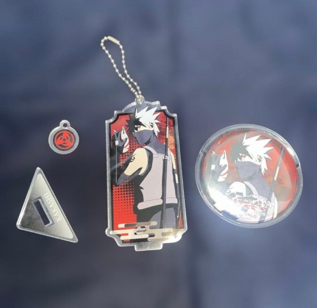NARUTO j world イタチ真伝 カカシ 暗部 缶バッジ アクリル