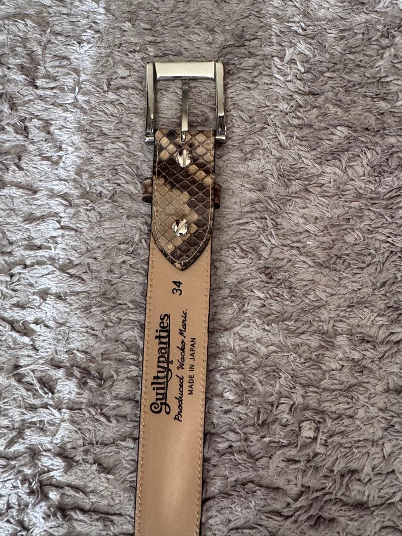 wackomaria パイソンベルト　34