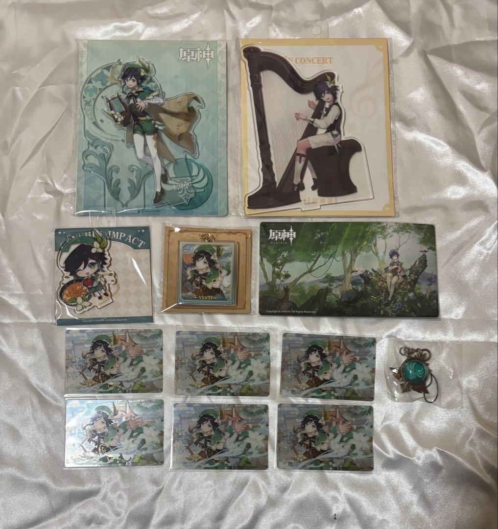 原神 ウェンティ アクリルスタンド メタルカード 神の目 ポスカ アクキー