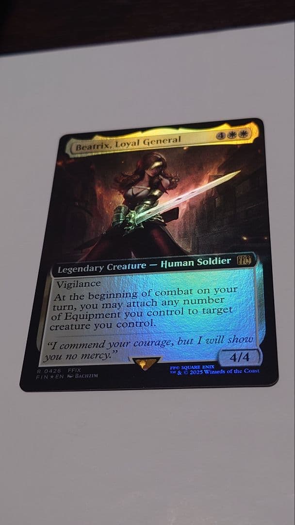MTG FF 忠実なる将軍、ベアトリクス 拡張 Foil 忠実なる将軍、ベアトリクス/Beatrix, Loyal General《英語》【FIN】