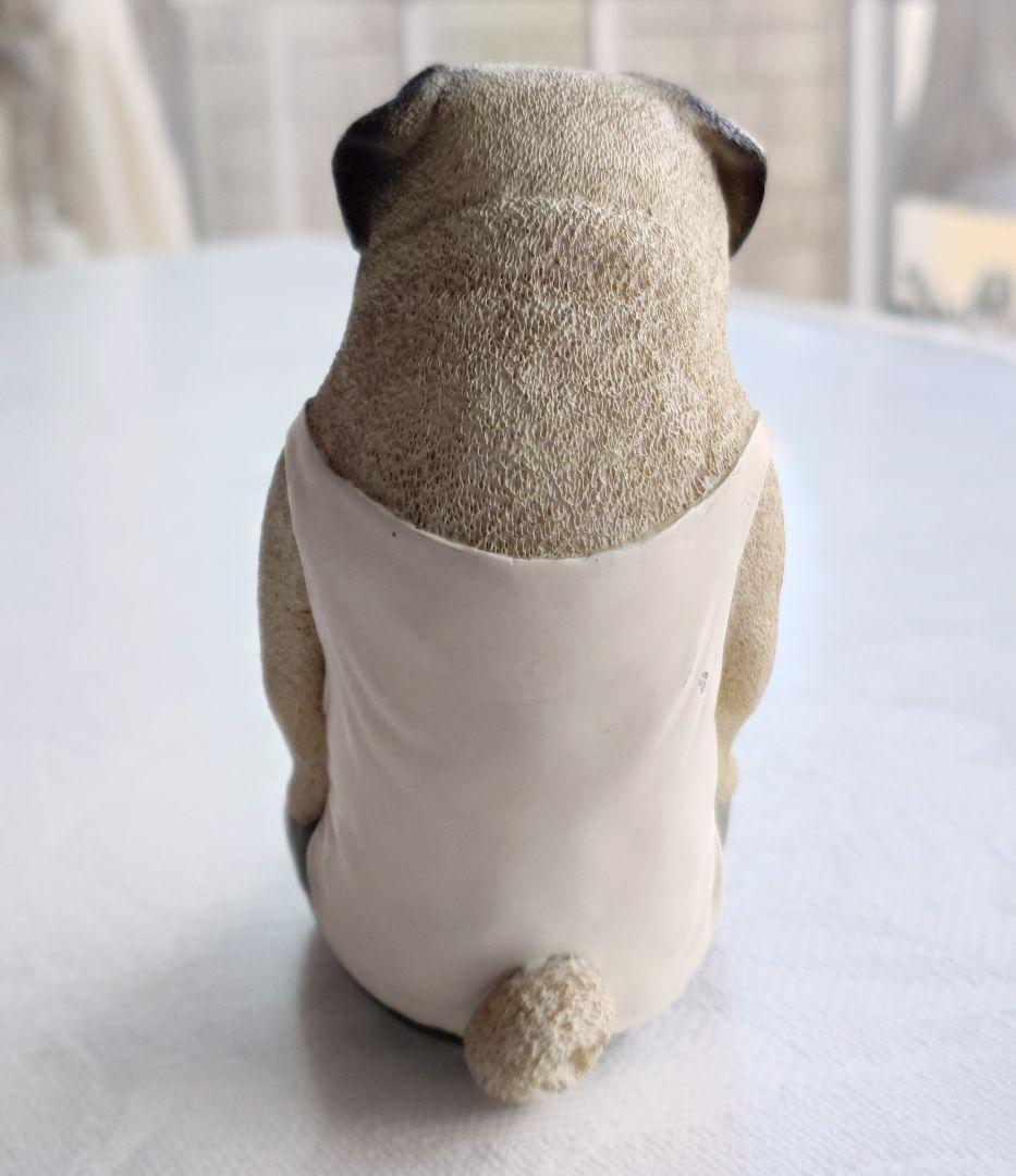 朝隈俊男 犬の留守番 ユージン 哀愁 パグ ビッグサイズ 陶器 置物 レア