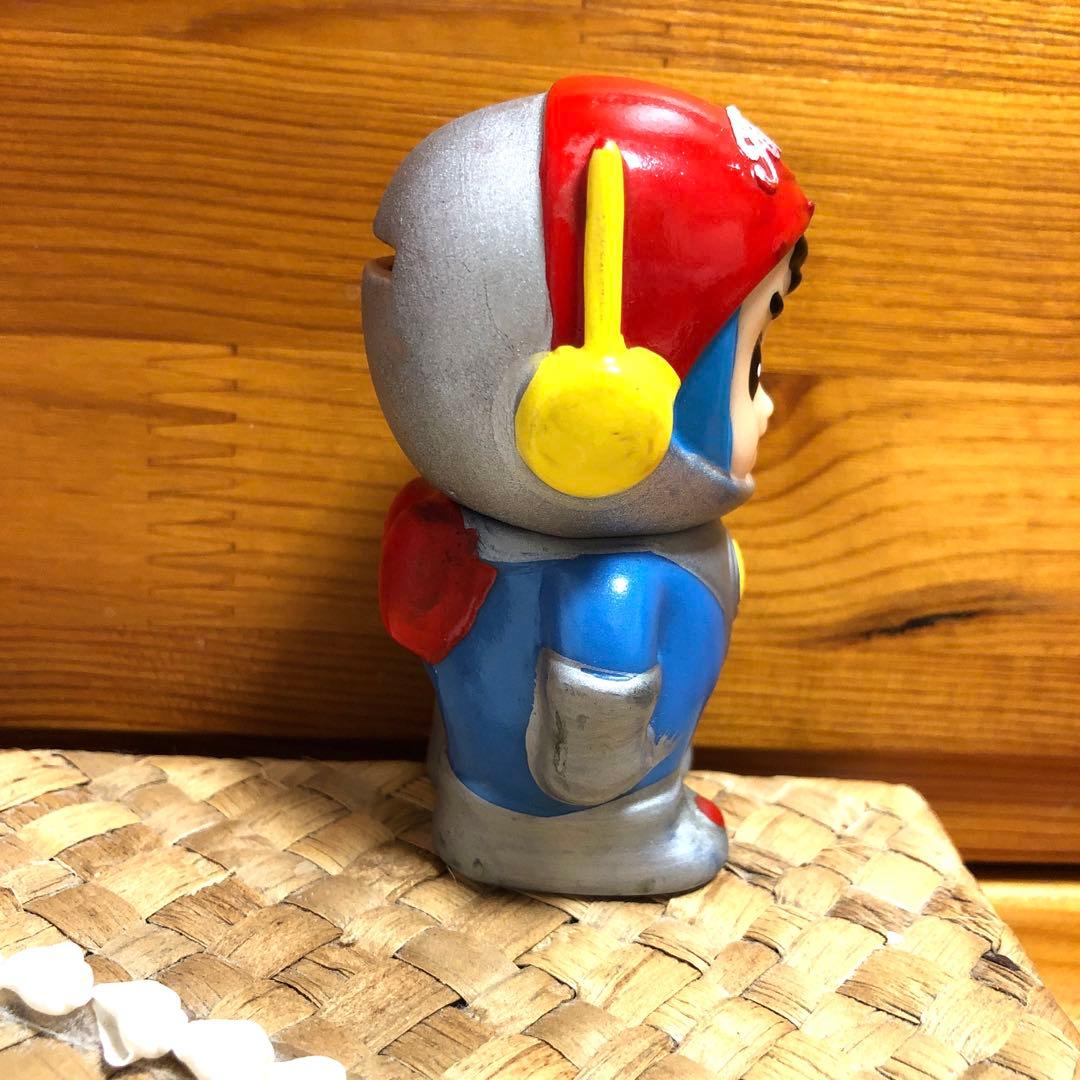 当時物 昭和レトロ 東芝 光速エスパー TOSHIBA 貯金箱 ソフビ - メルカリ