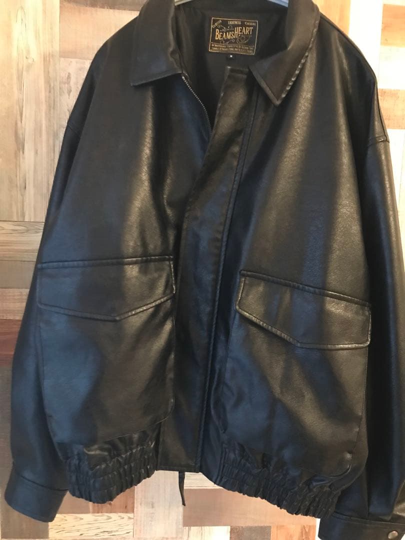 BEAMS HEART（ビームスハート）レザーブルゾン
