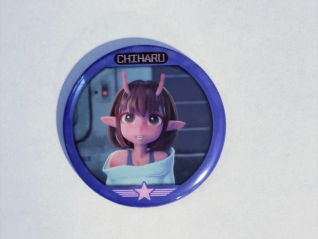 光る！蓄光缶バッジ/チハル/銀河特急ミルキー☆サブウェイ - メルカリ