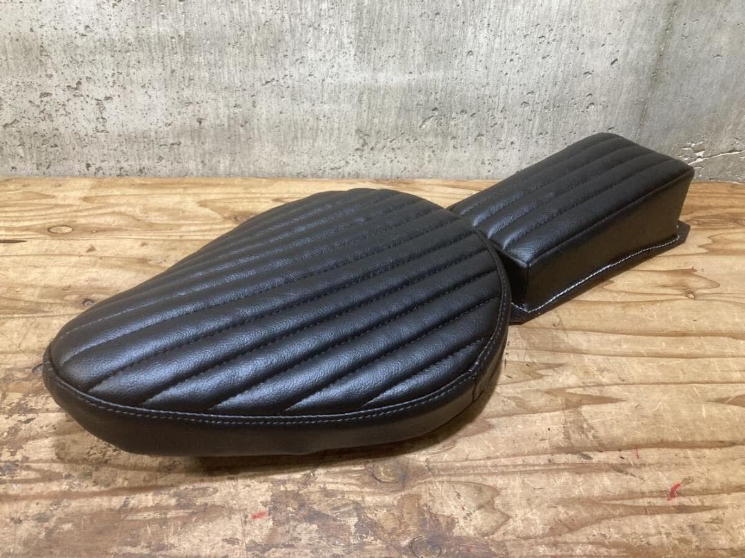 送料無料 ベイツタイプ ソロシート ピリオン BK ハーレー チョッパー sr