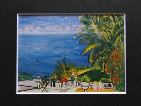 林　武、ニース、希少画集画、新品高級額・額装付、状態良好