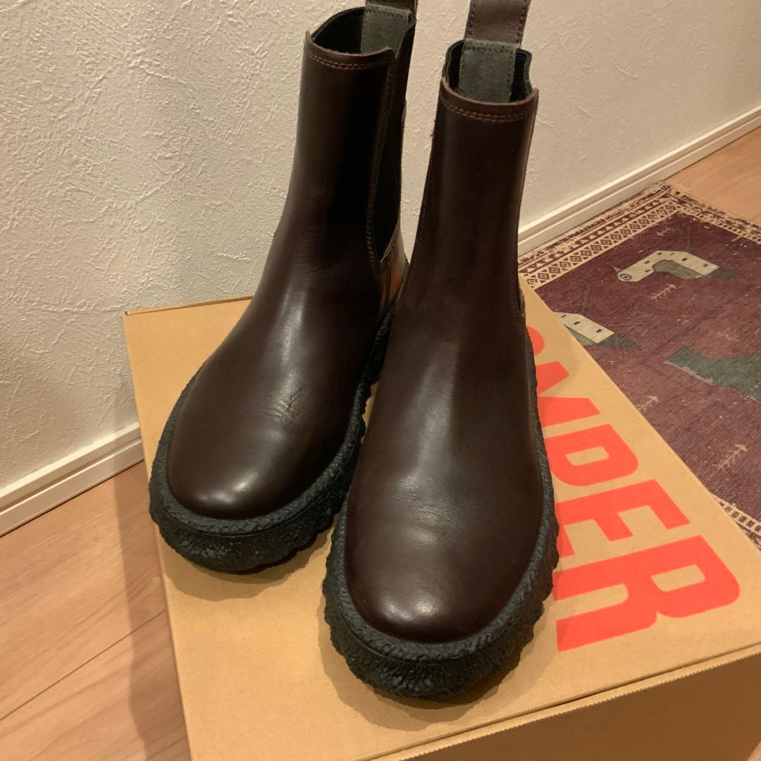 カンペールブラウン サイドゴアブーツ　39