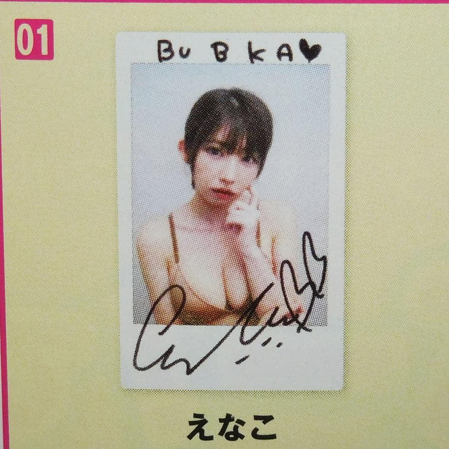 えなこ 直筆サイン入りチェキ - メルカリ