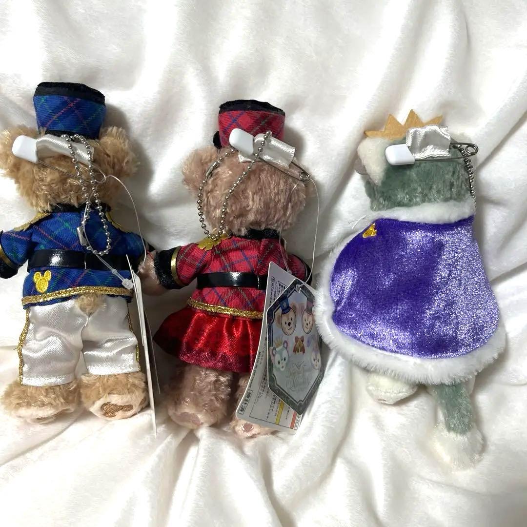 ダッフィー＆フレンズ ぬいぐるみバッジ3点 くるみ割り人形 ネズミの