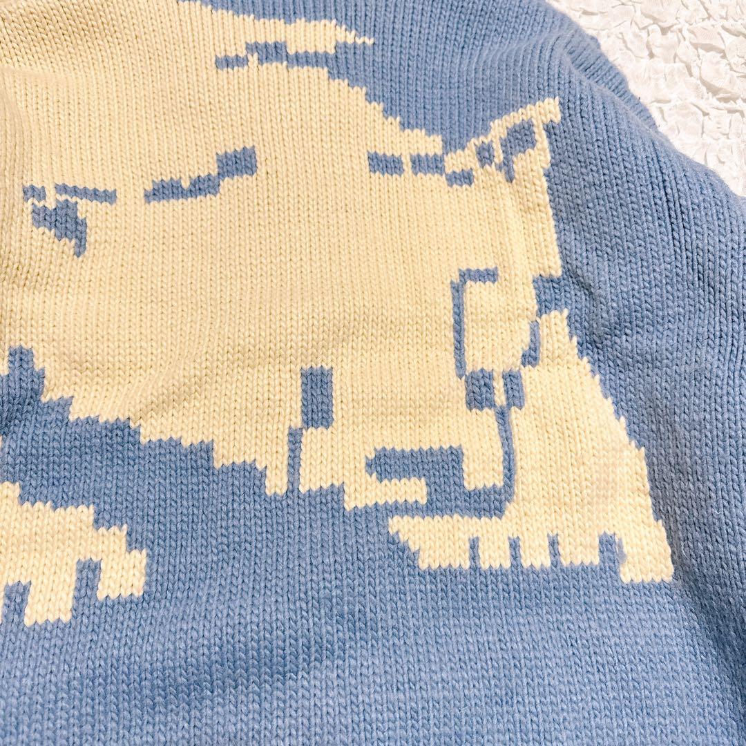 Jesus Canvas カウチンニット 肉厚 セーター メープルボタンシロクマ