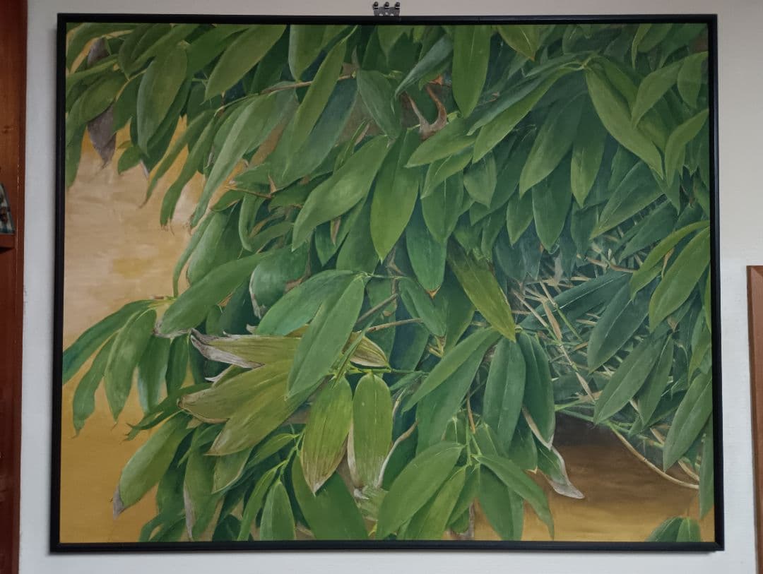 藤*江様 「熊笹」日本画　30号　美術学生作