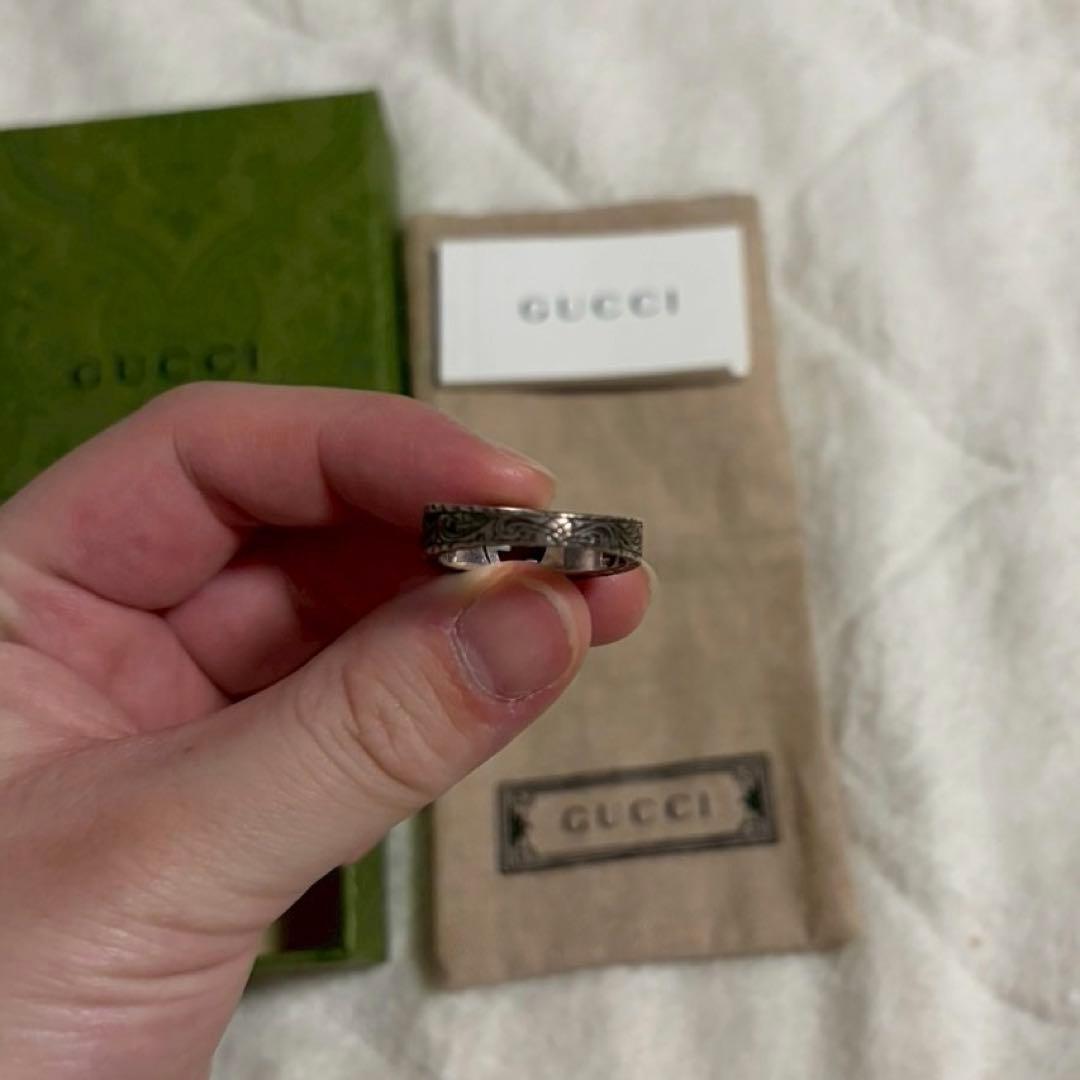 GUCCI インターロッキングG アラベスク リング 19号 - メルカリ