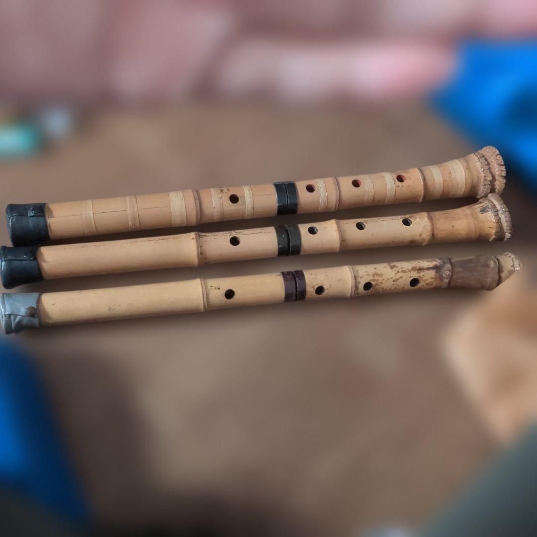 尺八本体 竹製 3本セット