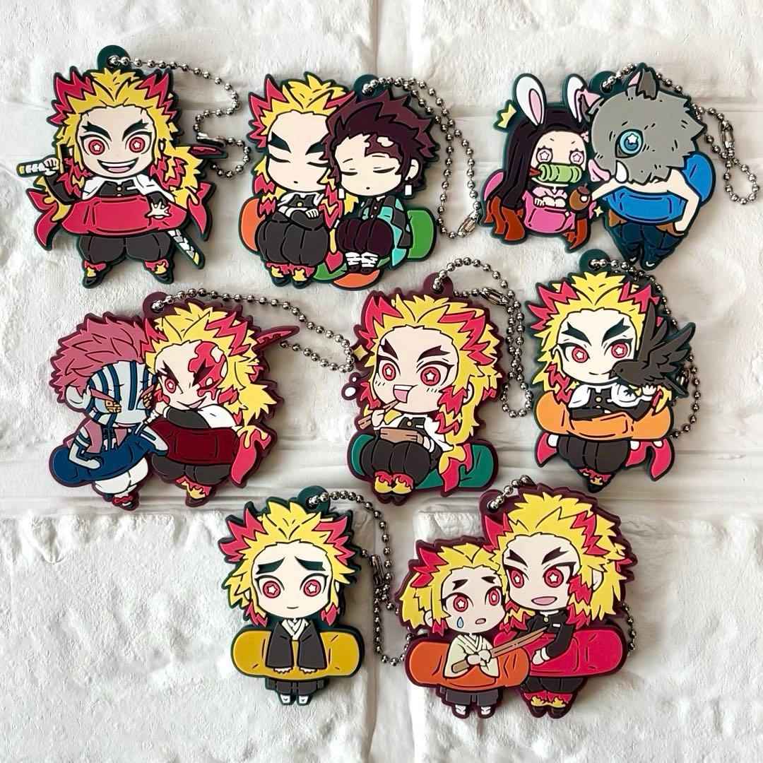 鬼滅の刃 キャラばんちょうこう ラバーマスコット 煉獄杏寿郎 猗窩座