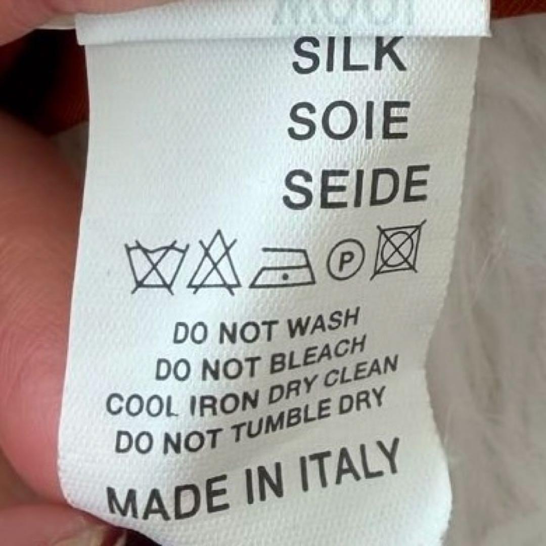 ETRO ミラノ スカーフ柄 ウールトップス シルク 長袖 重ね襟