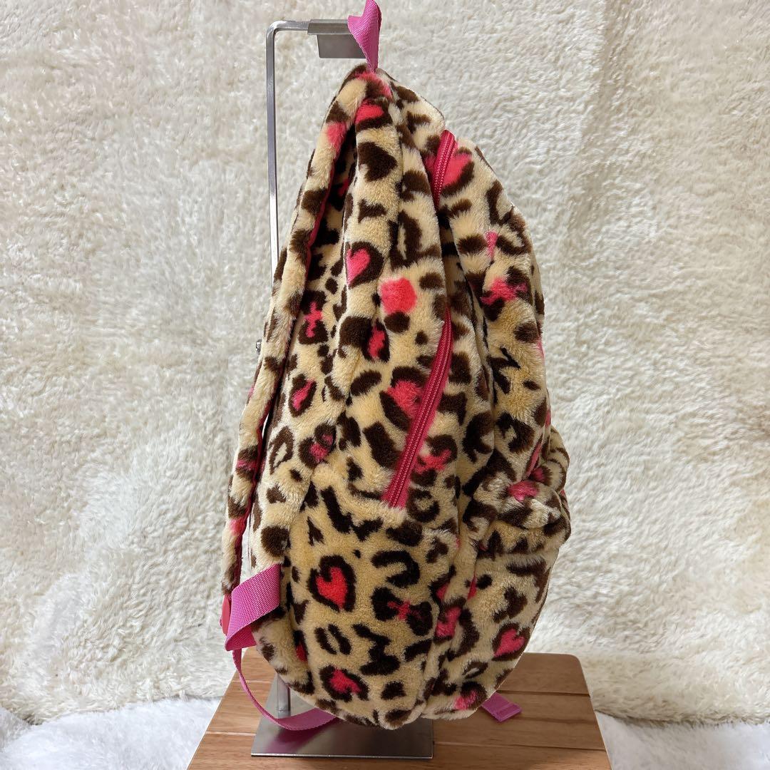 希少】Disney Storeミニー レオパード柄 ヒョウ柄 ファー リュック