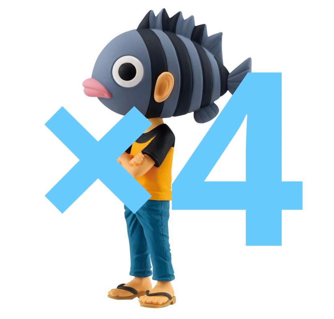 ベースショップ　ワールドコレクタブル　フィギュア　尾田栄一郎　4個セット