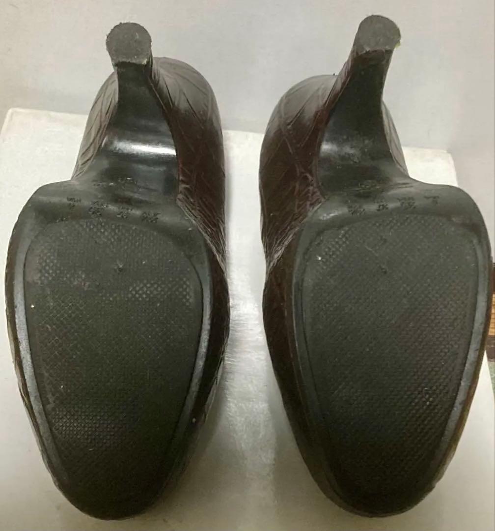 Vivienne Westwood ×メリッサ　クロコ調ハイヒール　23.5cm