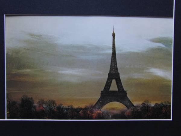 横山　操 、パリ黎明、希少な額装用画集より、新品高級額、額装付、状態良好