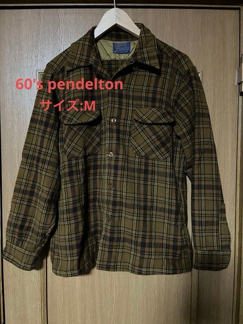 60's ペンドルトン ボードシャツ　ボックスシルエット　ゴールデンサイズ
