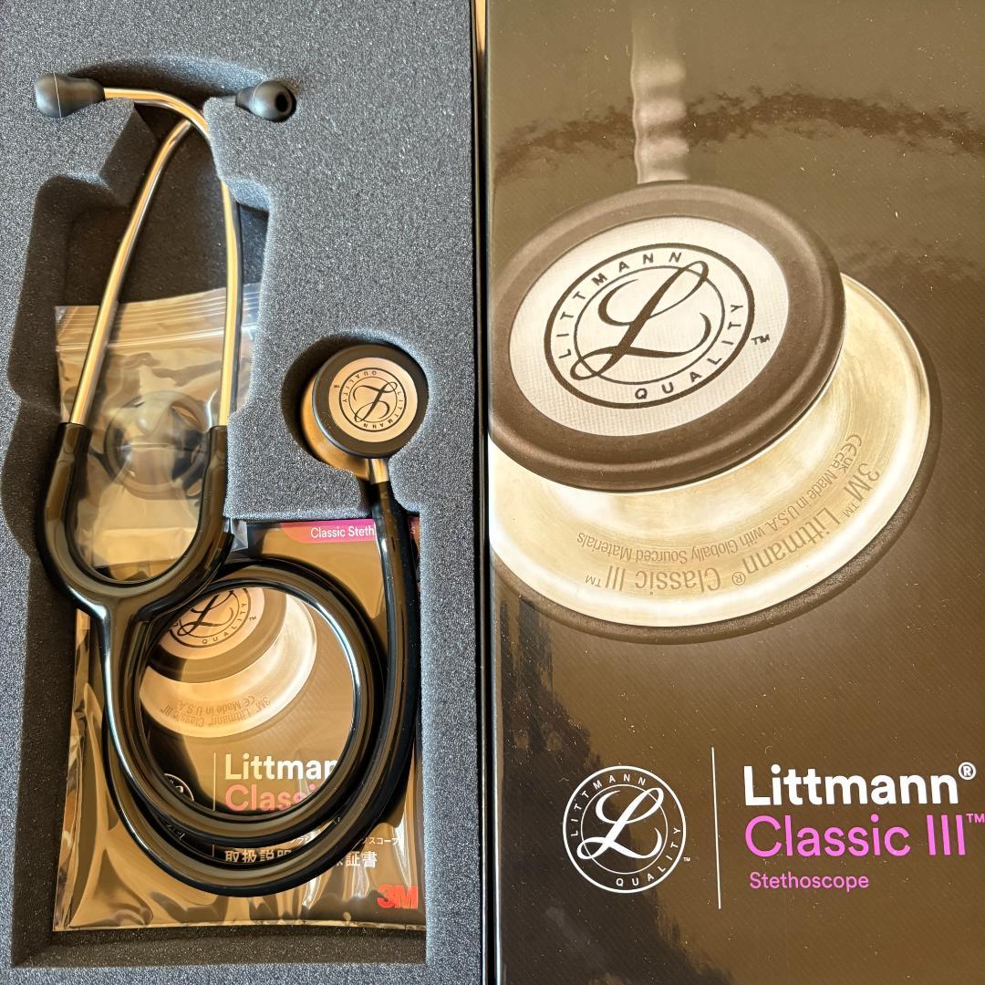 ◆聴診器　3M リットマン クラシックIII （ブラック） 3M [刻印対応・国内正規品]クラシックIII リットマン 聴診器 [全11色