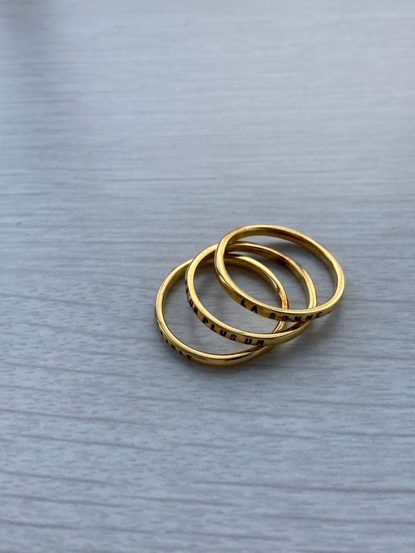 SERGE THORAVAL Infini 1＋1 無限 3連リングゴールド