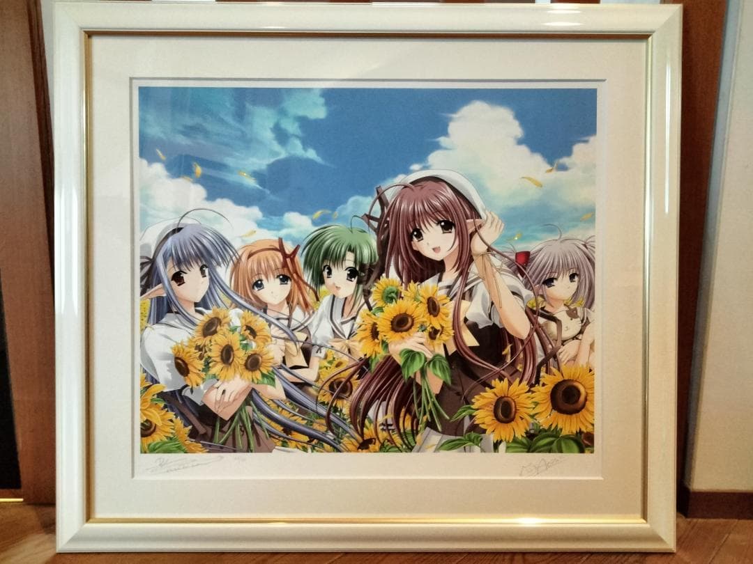 【美品】SHUFFLE ～向日葵～／西又葵／鈴平ひろ／版画／ミクスドメディア