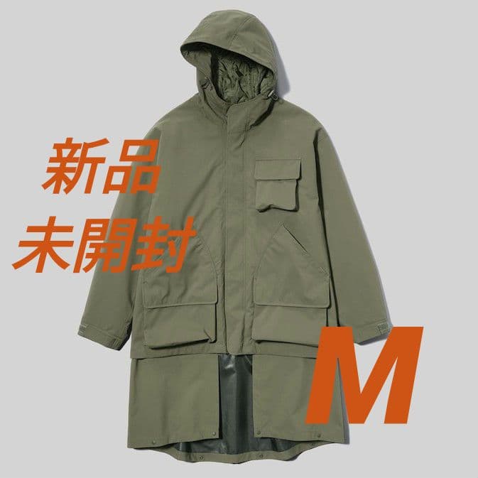 GU ENGINEERED GARMENTS パデッドシェルパーカ M オリーブ