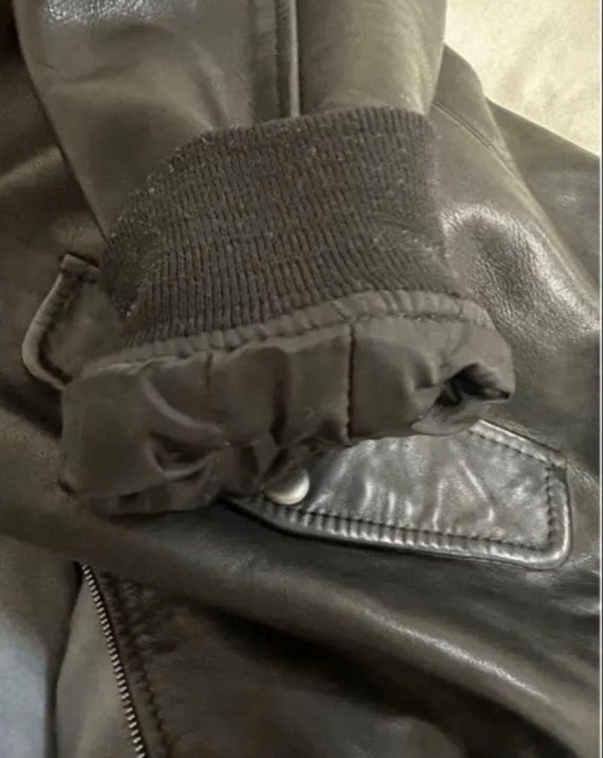 OLD GAP レザージャケット 牛革 Lサイズ 短丈90s ボンバージャケット