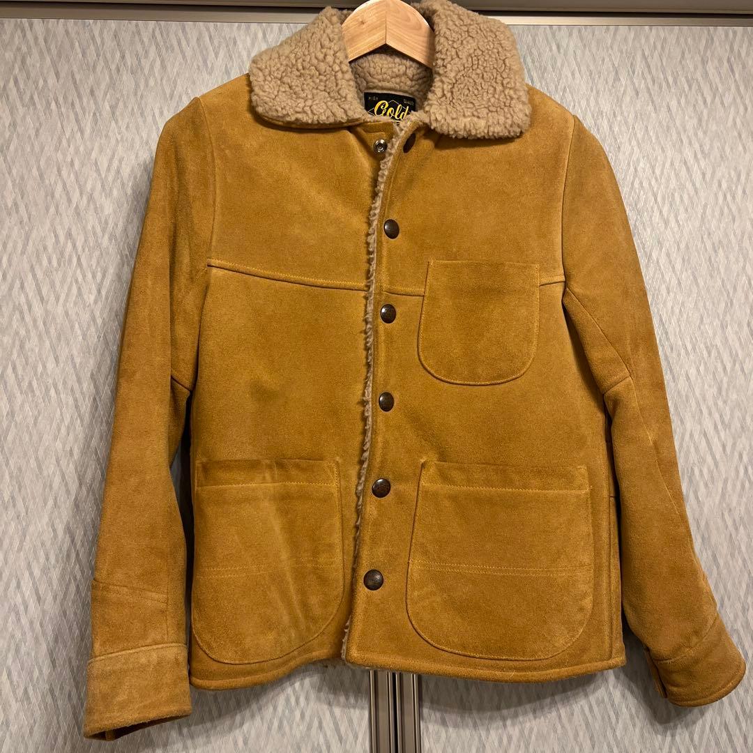 東洋エンタープライズ　GOLD スウェードボアジャケット GOLD 東洋エンタープライズ / ゴールド ： ACETATE SOUVENIR JACKET