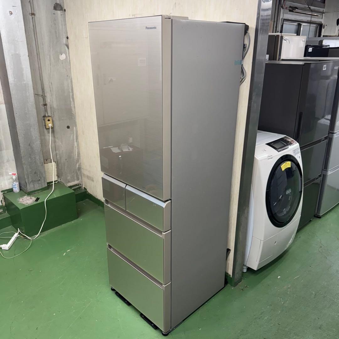 91 パナソニック 大型冷蔵庫 406L 400L強 小型 家庭用 自動製氷