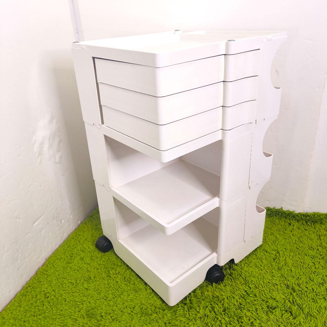 【正規品】B-LINE ボビーワゴン 3段3トレイ ホワイト