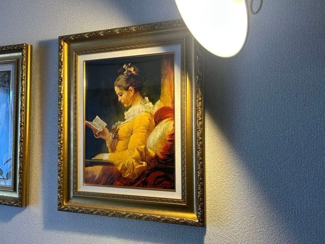 読書する娘(本を読む少女)-フラゴナール　レプリカ絵画