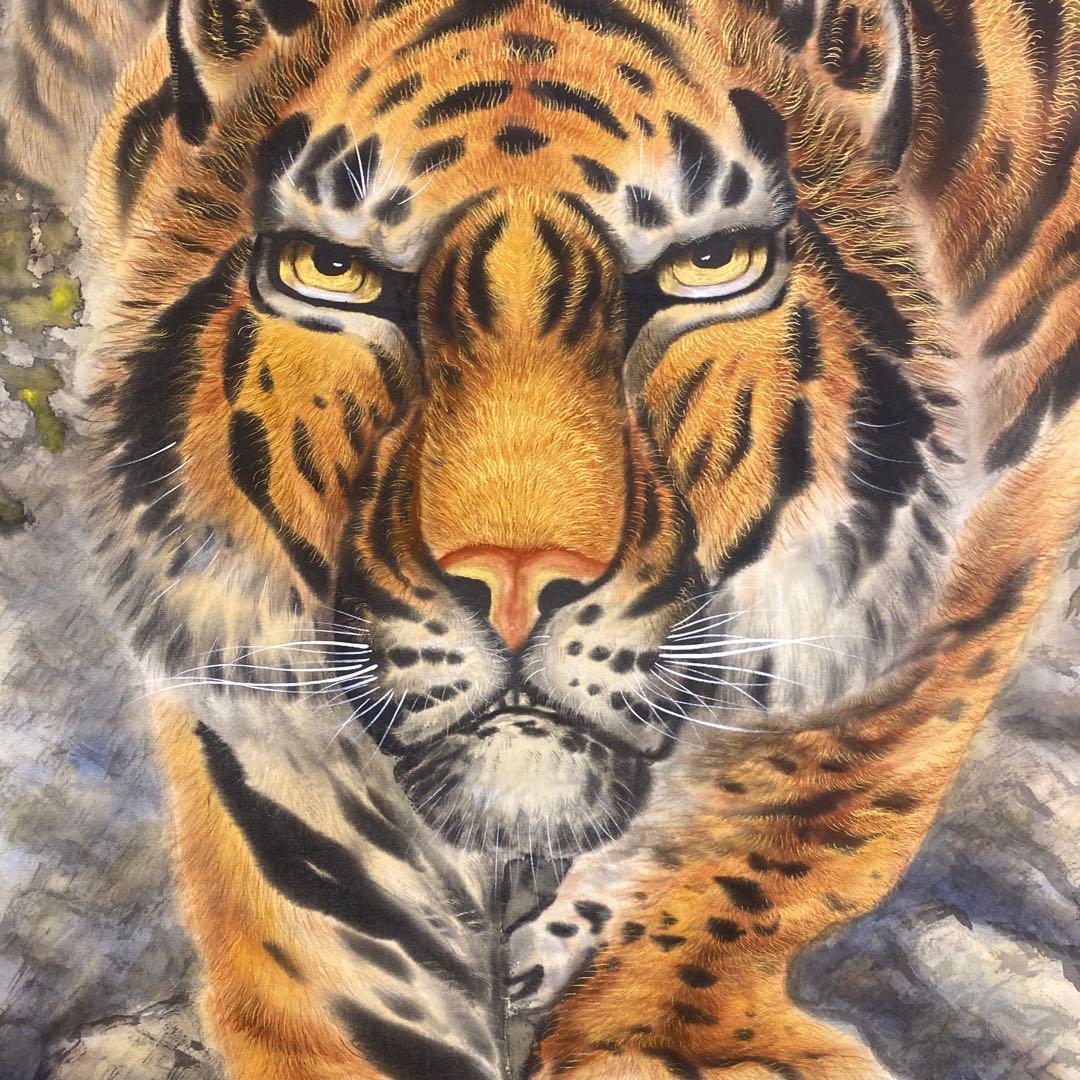 掛け軸3本セット ①佐久間頼峰作 猛虎図②四国八十八所巡礼③溝口雨塘