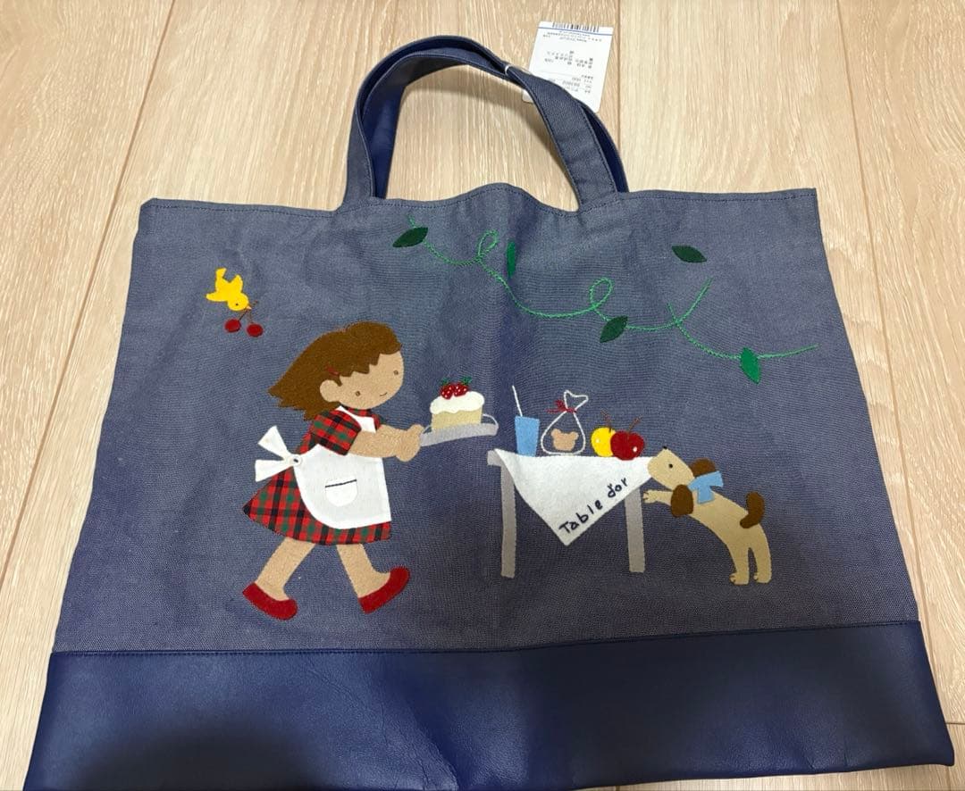 プ*ー様 familiar トートバッグ　デニムバッグ　ファミリア