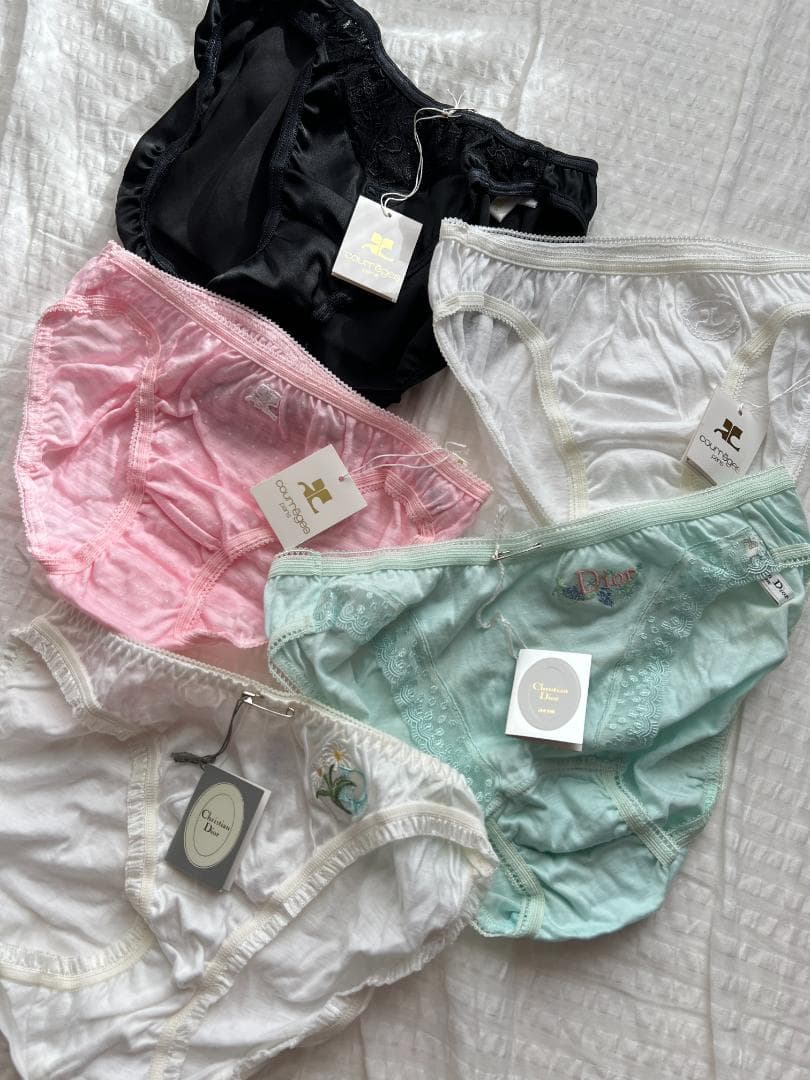 【新品・未使用】ディオール　クレージュ　レトロ　パンティ　ショーツ　5枚