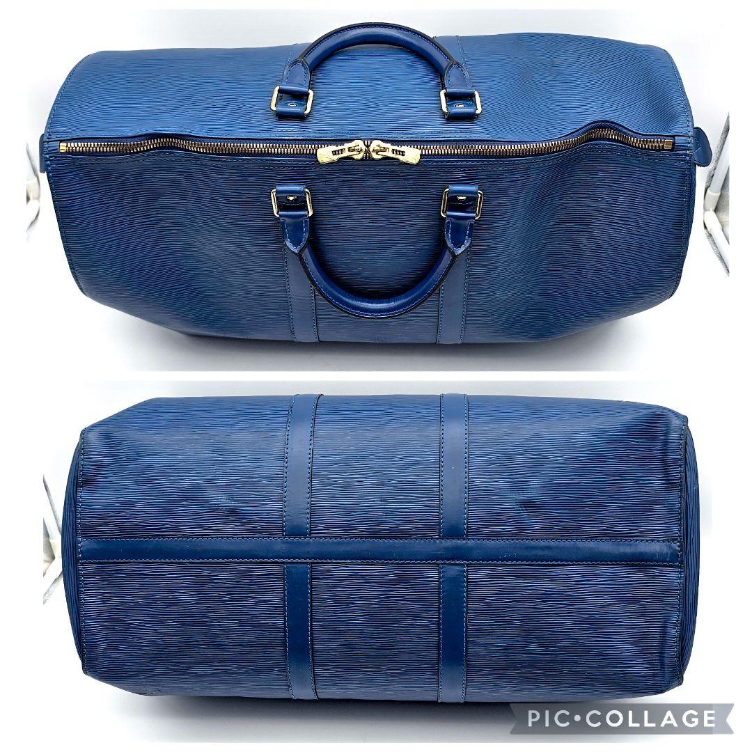 ルイヴィトン キーポル50 エピ トレドブルー 旅行かばん ボストン 147