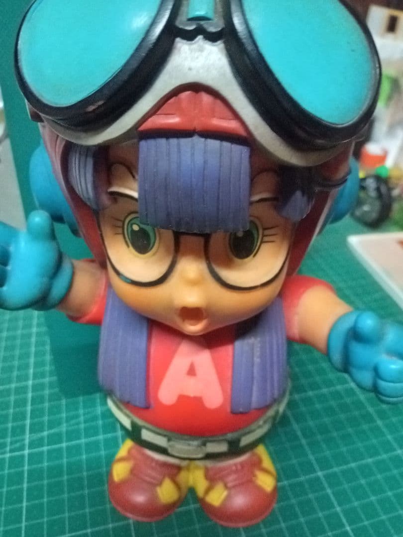 Dr.スランプ アラレちゃん ソフビ 約30cm （ジャンク品）ポピー当時品。