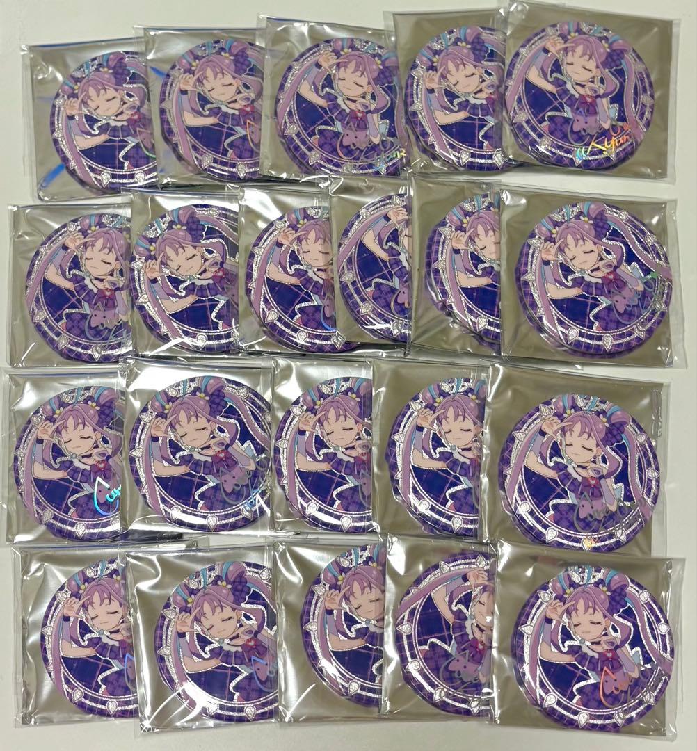 キミとアイドルプリキュア展 キュアキュンキュン 缶バッジ サイン入り