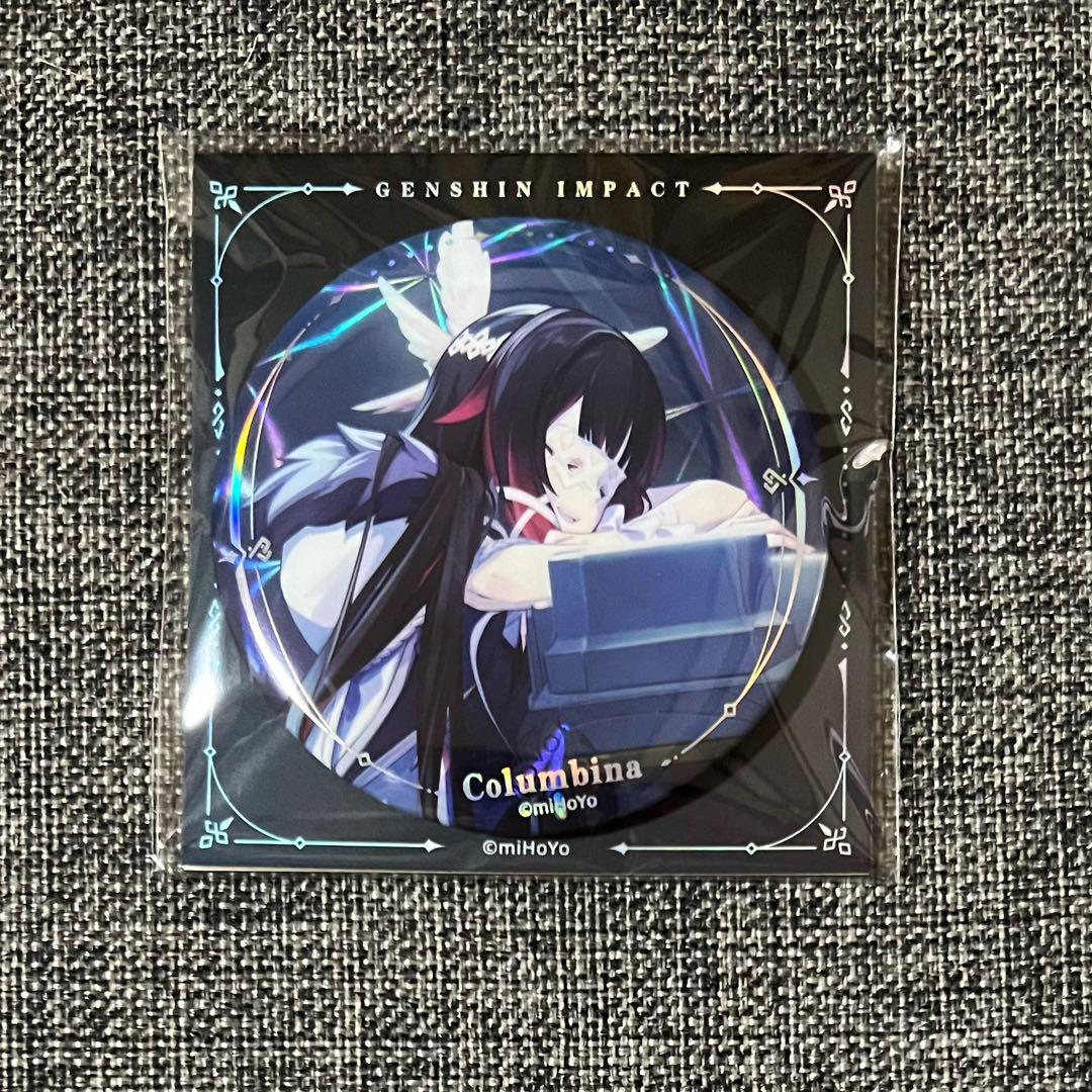 公式正規品 原神 コロンビーナ 少女 缶バッジ 冬夜愚戲 ファデュイ